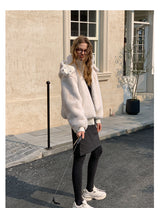 Hooded Cropped Fur Jacket