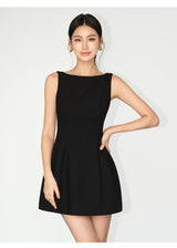 Open-Back Flare Mini Dress
