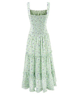Green Garden Tiered Dress