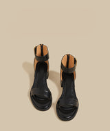 Minimal Ankle Strap Block Sandal