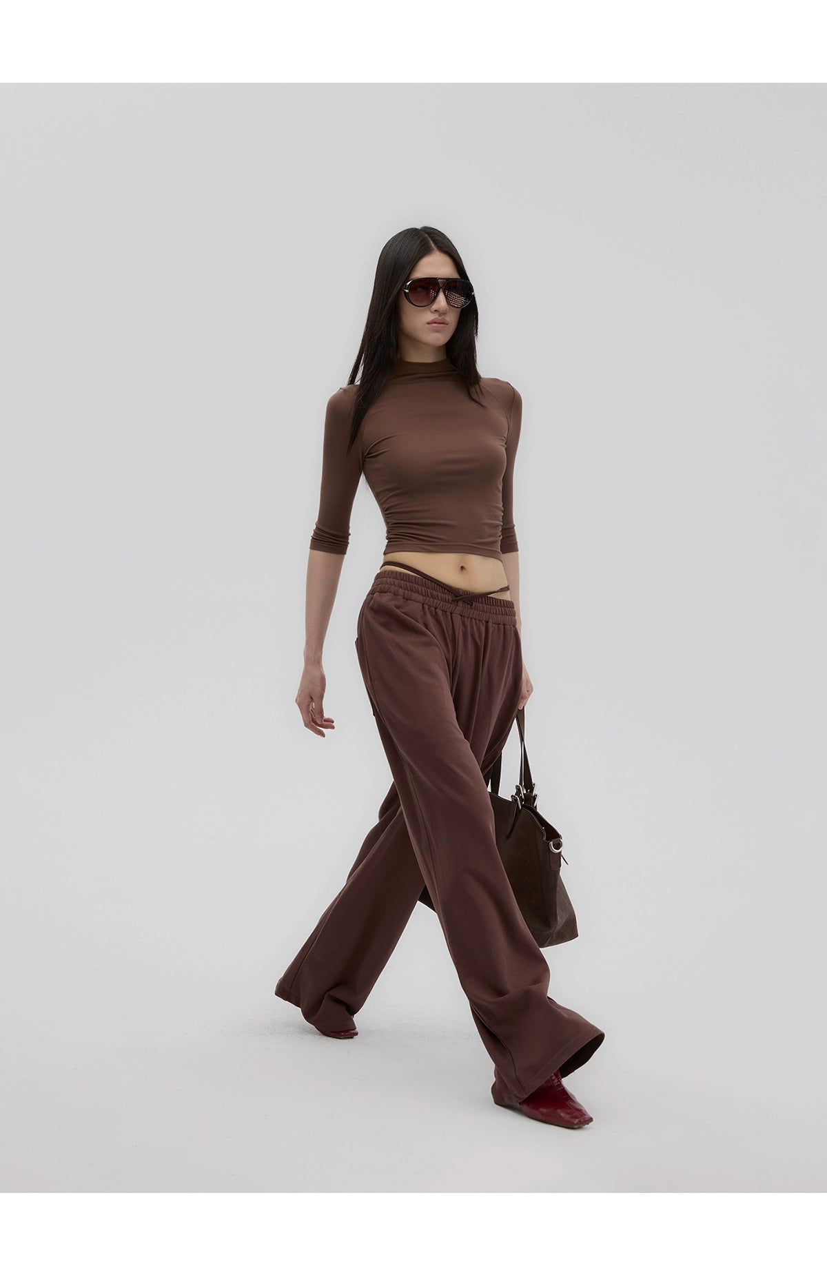 Brown Top & Sweatpants
