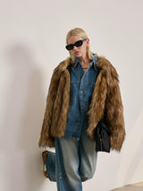 Wolf Faux Fur Coat