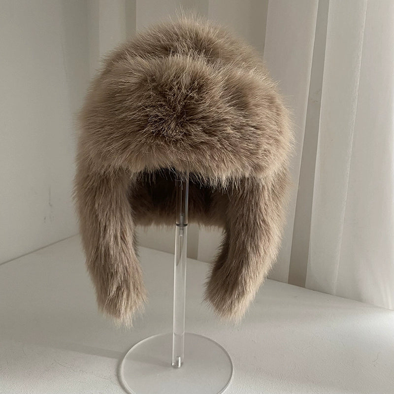Faux-Fur Earflap Hat