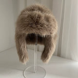 Faux-Fur Earflap Hat