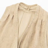 Sand Wrap V-Neck Dress