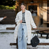 White Silky Fur Coat