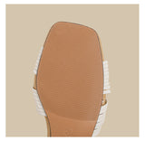 Knot Strap Heel Sandals (Brown)