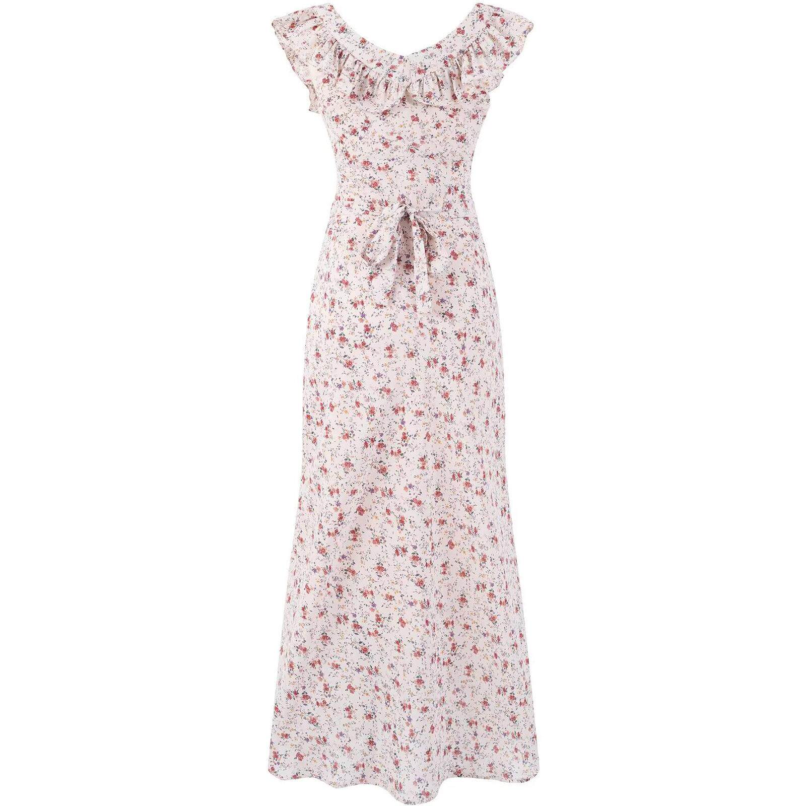 Blush Petal Maxi Dress