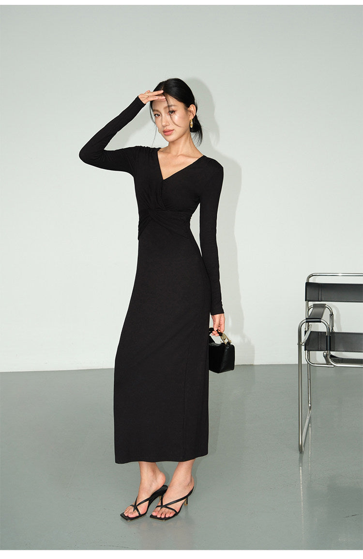 Twist Wrap Maxi Dress