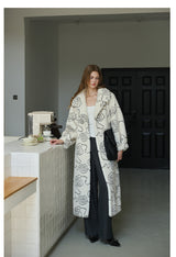 Floral Faux Fur Coat