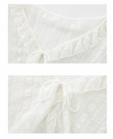 Sheer Lace Tie Cardigan