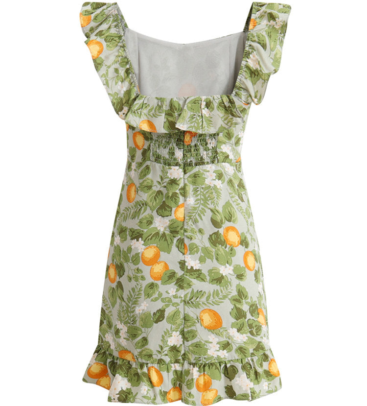 Lemon Garden Mini Dress