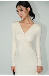 Twist Wrap Maxi Dress