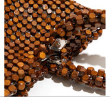 Woven Wooden Bead Bag