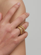 Ribbed Band Ring