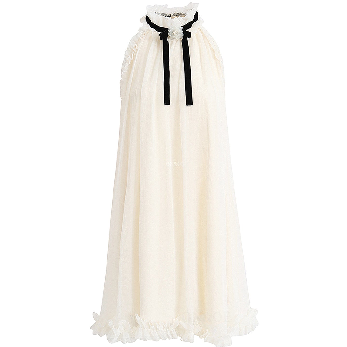 Ivory Ribbon Flow Dress