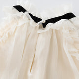 Ivory Ribbon Flow Dress