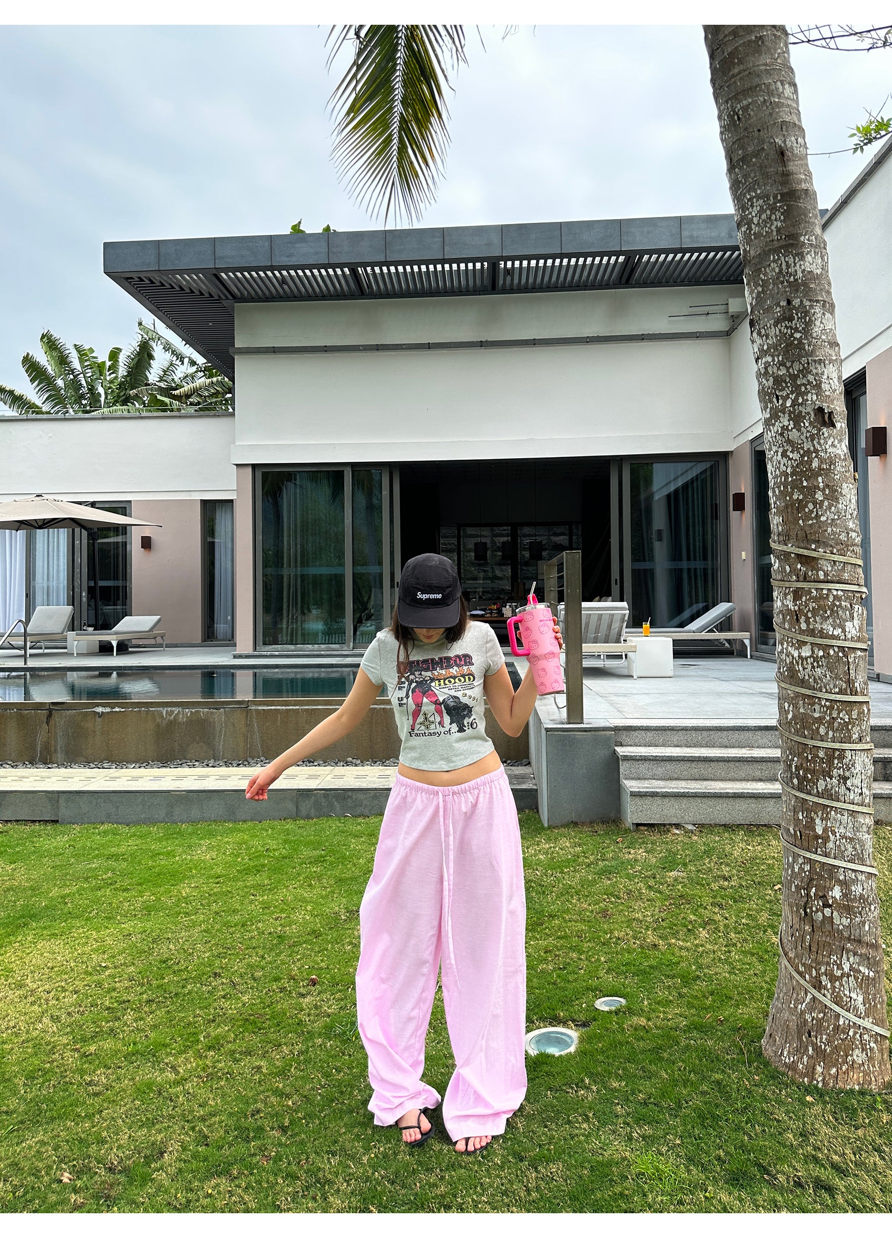 Striped Pink Lounge Pants
