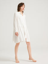 Soft Drape Shirt Dress