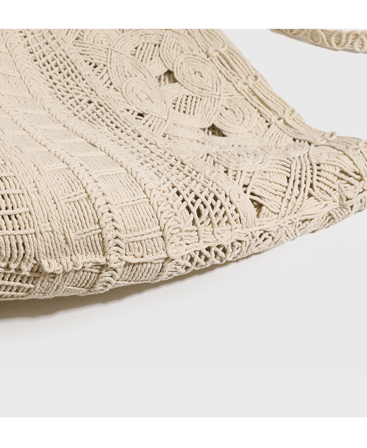 Woven Bucket Shoulder Bag