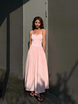 Ruched Bodice Slip Dress