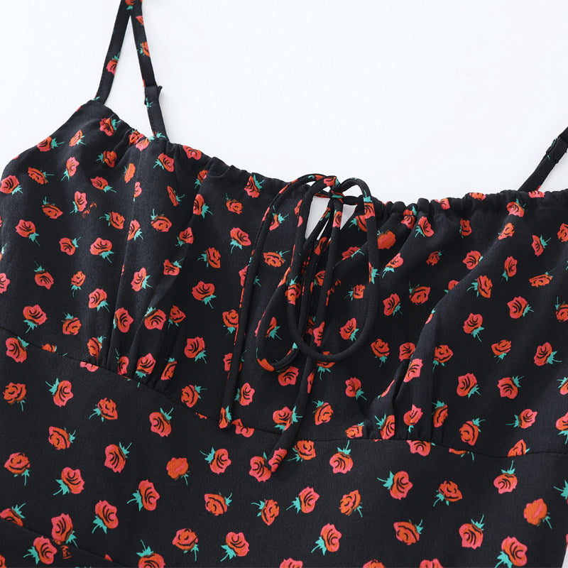 Midnight Poppy Slip Dress