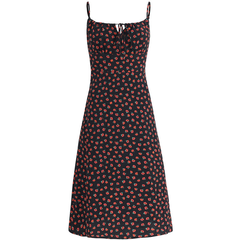 Midnight Poppy Slip Dress