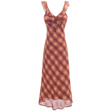 Vintage Check Slip Dress