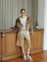 Eco Fur Cropped Jacket