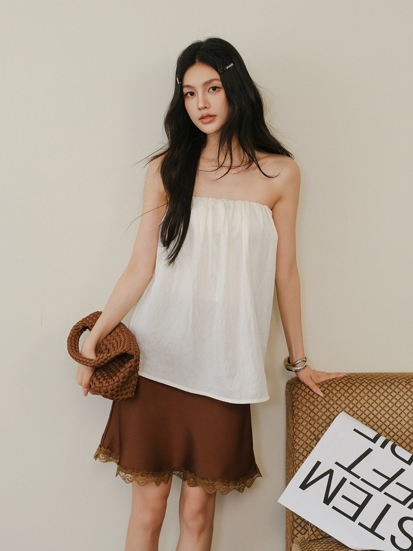 Tencel Bandeau Top