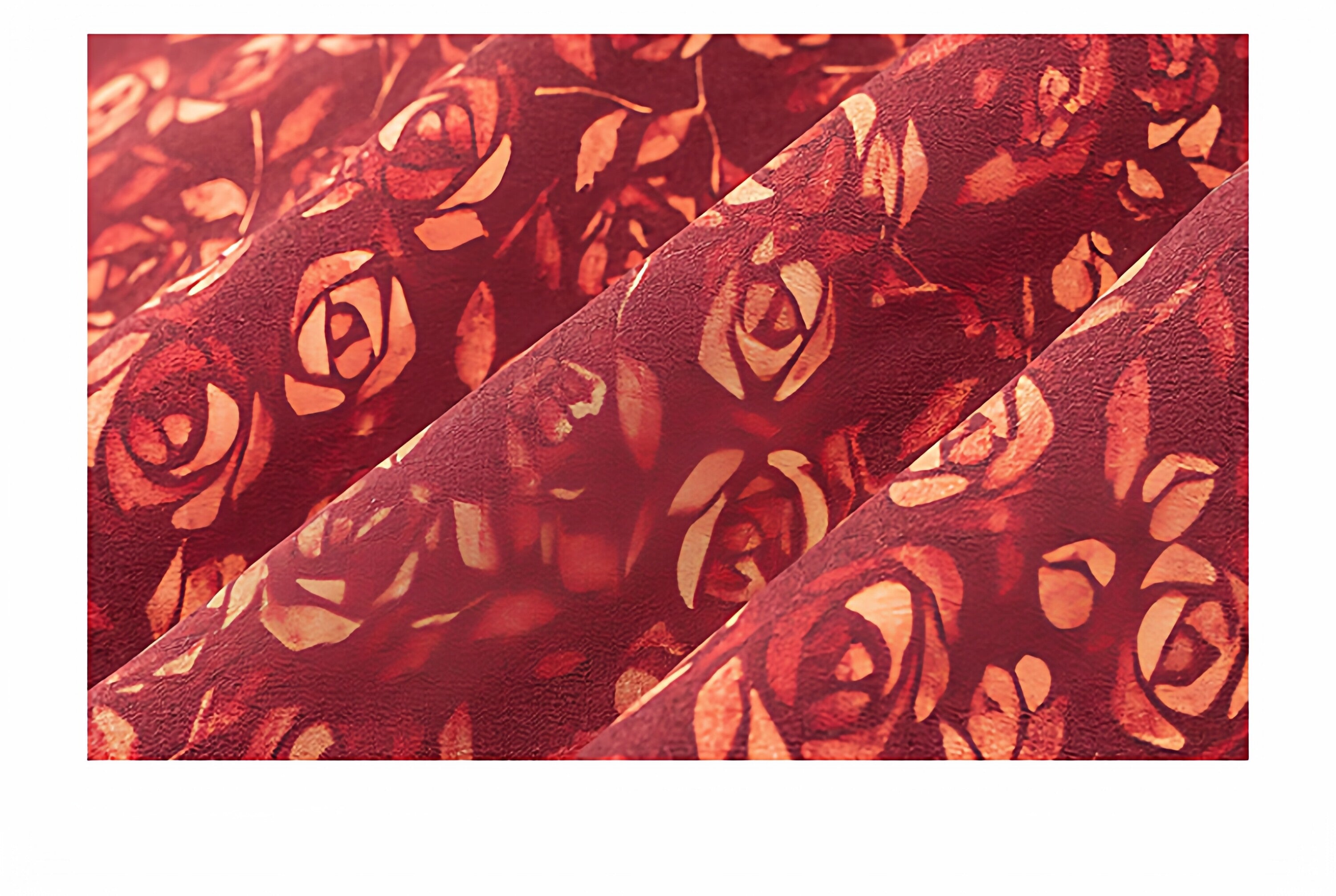 Crimson Bloom Slip Dress