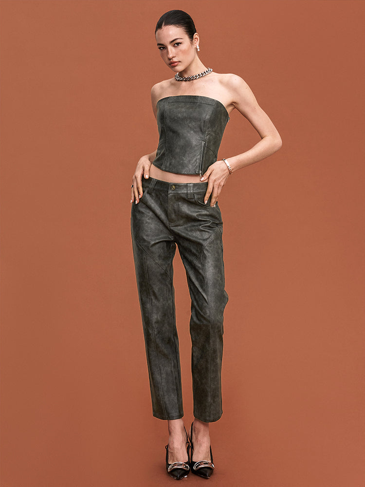 Leather Bandeau / Trouser