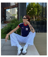 Striped Baseball Slacks