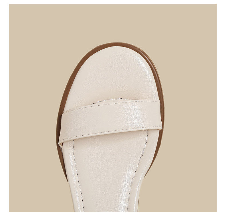 Ankle Strap Block Sandal