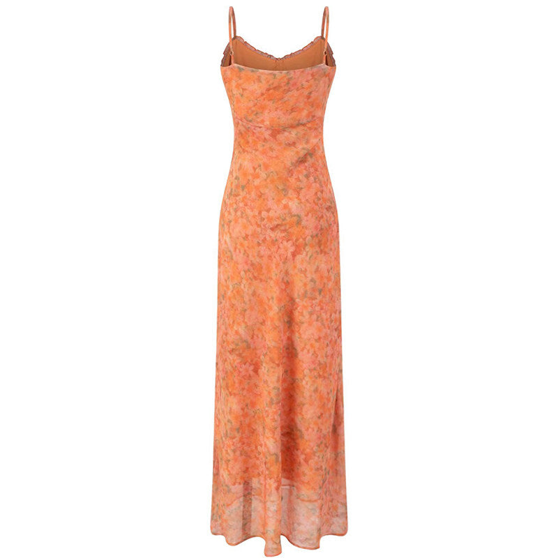 Sunset Bloom Slip Dress
