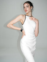 Shirred Slip Dress
