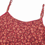 Crimson Bloom Slip Dress
