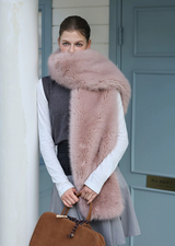 Flamingo Fur Scarf