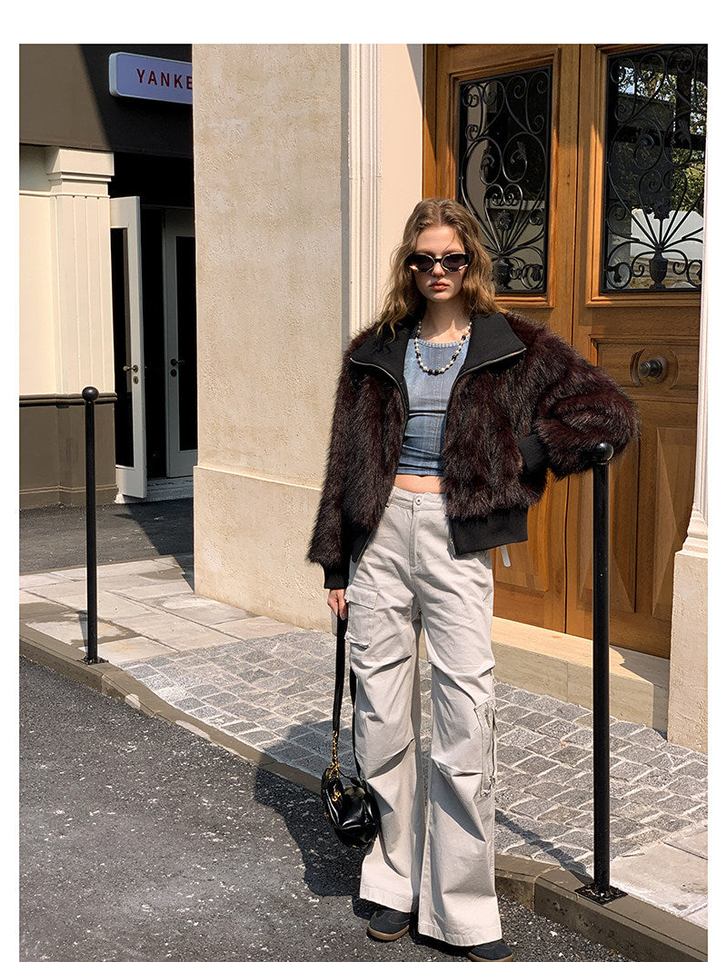 Soft Short Faux Fur Jacket