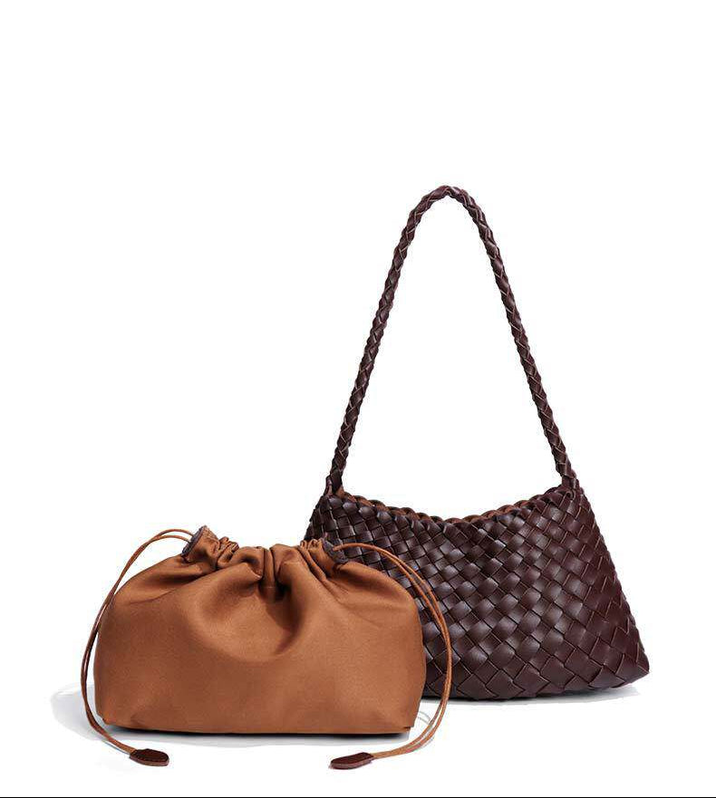 Cowhide Woven Bag