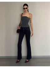 Button-Up Bustier Top