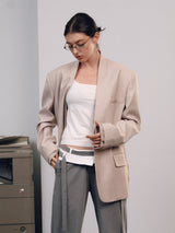 V-Neck Suit Blazer