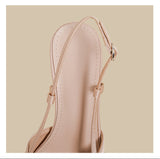 Bow Satin Slingback Heels