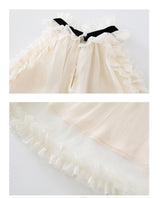 Ivory Ribbon Flow Dress