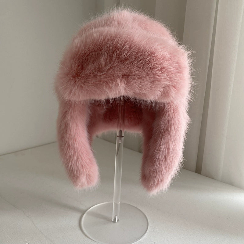 Faux-Fur Earflap Hat