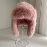 Faux-Fur Earflap Hat
