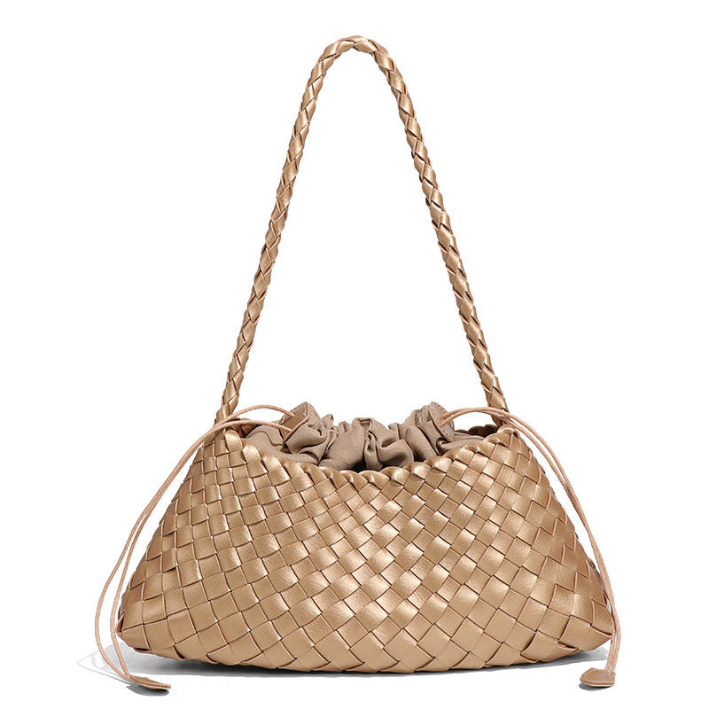 Cowhide Woven Bag
