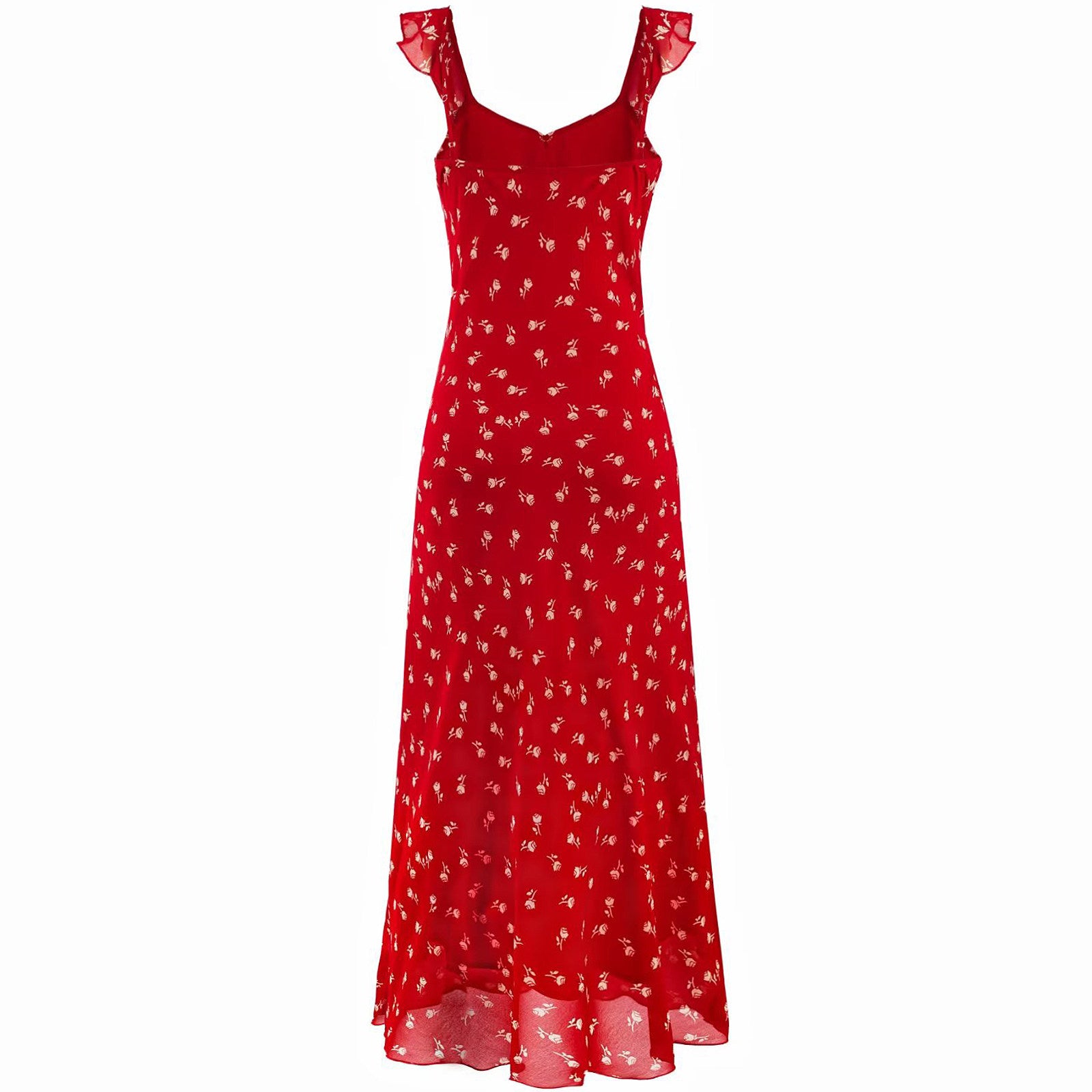 Crimson Floral Maxi