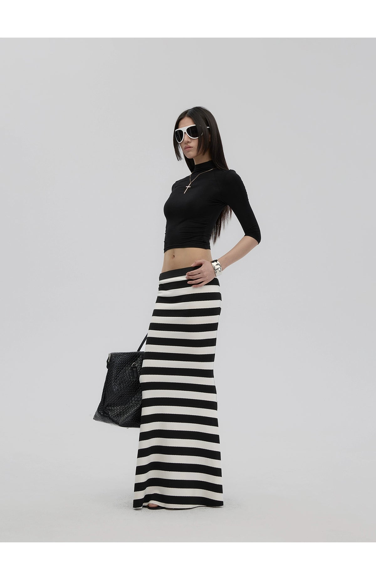 Striped Knit Skirt