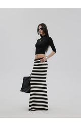 Striped Knit Skirt